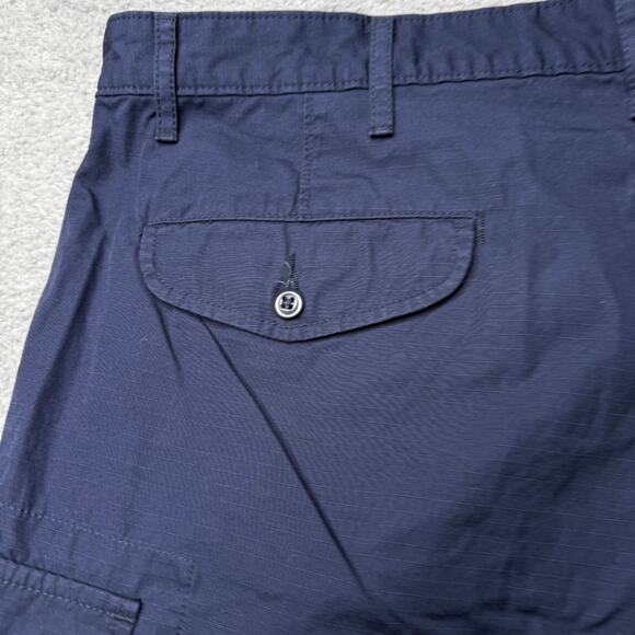 Levis Cargo Shorts Mens Size 38 Two Horse Levi Strauss Blue Outdoor Waterless - Picture 11 of 14